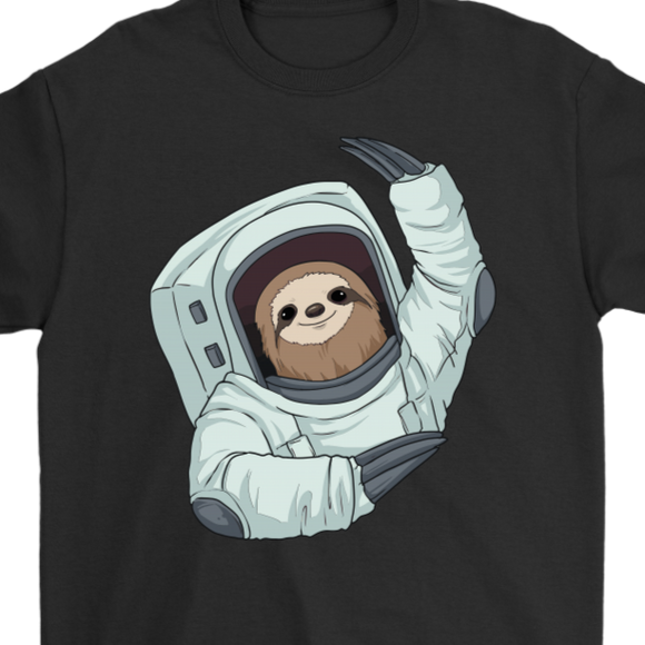 Sloth in Space T-shirt, Sloth Gift, Sloth Astronaut Shirt,