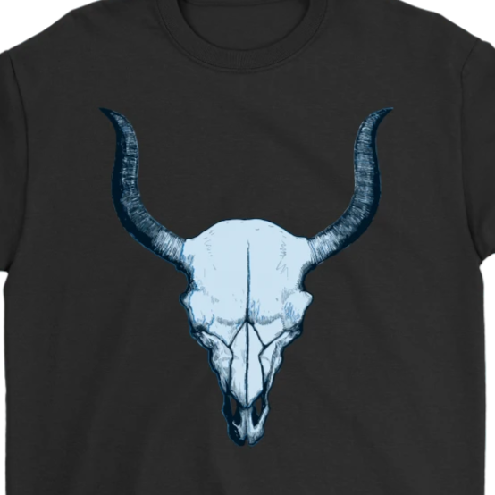 Steer Skull T-shirt, Steer Skull Gift, Skull T-shirt, Steer Skull Shirt