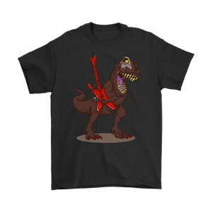 T-Rex Rocks T-shirt, Gift for Musician, Shirt for Guitarist, Dinosaur Rock Star T-shirt