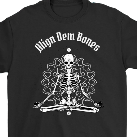Meditation T-shirt, Funny Meditation Gift, Skeleton Meditation Shirt, Skeleton Yoga Shirt, Funny Yoga Gift