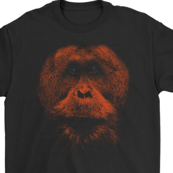 Orangutan T-shirt, Orangutan Gift, Ape T-shirt, Ape Gift, Orangutan Shirt