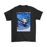 Skiing T-shirt, Funny Skiing T-shirt, Shirt for Skier, Lucky Lemur T-shirt, Gift for Skier