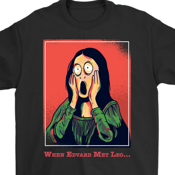 Funny Gift for Art Lover, Funny Painting T-shirt, Funny Mona Lisa Shirt, Mona Lisa T-shirt, Scream T-shirt