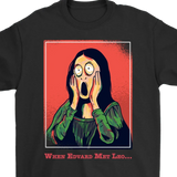 Funny Gift for Art Lover, Funny Painting T-shirt, Funny Mona Lisa Shirt, Mona Lisa T-shirt, Scream T-shirt