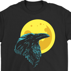 Crow Moon T-shirt, Crow Gift Shirt, Moon T-shirt, Moon and Crow Gift