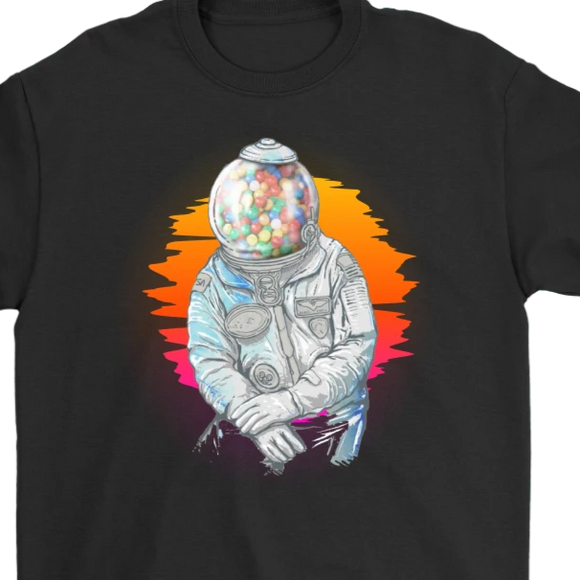 Bubblegum Astronaut T-shirt, Bubblegum in Space Gift, Bubblegum Spaceman Shirt,