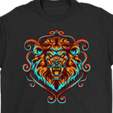 Lion's Head T-shirt, Lion Gift, Lion Shirt, Colorful Lion Head Shirt, Lion T-shirt