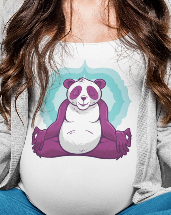 Meditation T-shirt, Funny Meditation Gift, Panda Meditation Shirt, Panda Yoga Shirt, Funny Panda Shirt