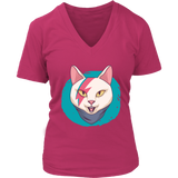 Gift for Cat Lover, Rock and Roll Kitty T-shirt, Bowie Cat Shirt