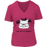 Hipster Cat T-shirt, Gift for Hipster, Ironic Cat Shirt, Shirt for Cat Lover, Hipster Cat Shirt