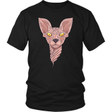 Hairless Cat Shirt, Twisty-cat T-shirt