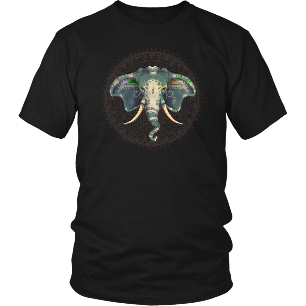 Elephant Lover T Shirt; Colorful Elephant T Shirt; Mandala Elephant Lover T Shirt; Colorful Elephant T Shirt; Mandala