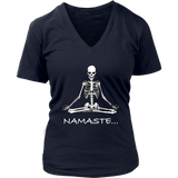 Funny Meditation T-shirt, Gift for Meditation, Namaste T-shirt, Meditation Skeleton Shirt, Funny Skeleton Shirt