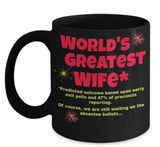 Funny Mug for Wife, World's Greatest Wife Coffee Cup