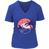 Positive Message T-shirt, Palm Trees at Sunset Shirt, Life is Antidote T-shirt