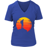 Hiker T-shirt, Gift for Hiker, Hiking Shirt, T-shirt for Hiker, Hiker at Sunset T-shirt