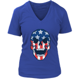 Skull Flag T-shirt, Skull Flag Gift, American Flag Skull, American Flag Gift, Skull T-shirt