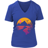 Camping T-shirt, Gift for Camper, Eagle over Mountain T-shirt, Outdoor Gift, Outdoor T-shirt, Shirt for Camper