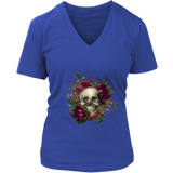 Floral Skull T-shirt, Skull Gift, Skull Shirt, Skull T-shirt, Floral Skull Gift