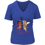 Cherubs T-shirt, Devil/Angel T-shirt, Funny Cherub Gift, Smoking Cherubs T-shirt, Funny Cherub Angel T-shirt