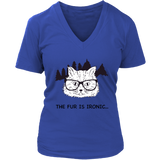 Hipster Cat T-shirt, Gift for Hipster, Ironic Cat Shirt, Shirt for Cat Lover, Hipster Cat Shirt