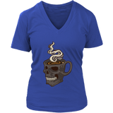 Skull Coffee Cup T-shirt, Gift for Coffee Lover, Coffee Shirt, Coffee Skull T-shirt