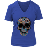 Paisley Skull T-shirt, Flowering Skull Shirt