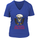 Gift for Chef, Chef with Attitude T-shirt, Skull Shirt for Chef, Chef Skull Shirt