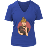 Riot Girl Shirt, Rebellious T-shirt, Girl Giving the Finger T-shirt, Rebel Girl Gift, F-you Shirt