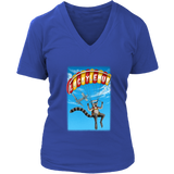 Lucky Lemur Parachute T-shirt, Lemur Sky Diver Shirt, Lemur Gift Shirt