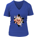 Skull & Flowers T-shirt, Skull and Flowers Gift, BoHo Skull Shirt