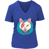 Gift for Cat Lover, Rock and Roll Kitty T-shirt, Bowie Cat Shirt