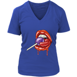 Lollipop T-shirt, Funny Gift T-shirt, Lips Shirt,