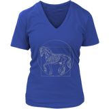 Vitruvian Horse T-shirt, Da Vinci Horse Shirt