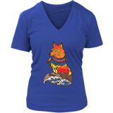 Fox T-shirt, Japanese Art Gift, Japanese Fox Shirt, Fox Gift, Shirt for Fox Lover