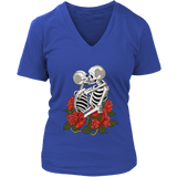 Skeletons Shirt, Kissing Skeletons T-shirt, Gift for Lovers,