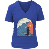 Funny Surfing T-shirt, Grim Reaper Shirt, Funny Gift for Surfer, Grim Reaper Surfing Shirt, Surfer Gift