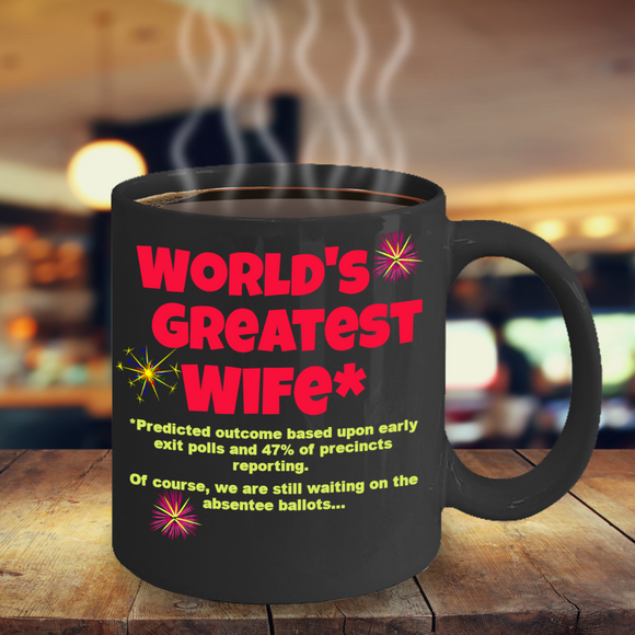 Funny Mug for Wife, World's Greatest Wife Coffee Cup