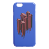 Melting Houses iPhone Case - Blue