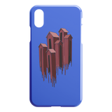 Melting Houses iPhone Case - Blue