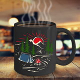 Camping Coffee Mug, Gift for Camper, Camping Mug, Gift for Outdoors, Campfire Coffee Mug