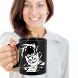 Cheshire Cat Teacup Mug, Gift for Alice in Wonderland Fan, Cheshire Cat Coffee Mug, Funny Teacup