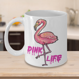 Flamingo Coffee Mug, Flamingo Gift, Pink Life Mug, Gift for Bird Lover