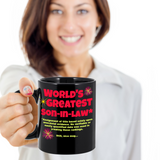 Funny Coffee Mug for Son-in-Law, World's Greatest Son-in-Law Mug