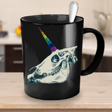 Unicorn Pride Skull Mug, Unicorn Pride Gift, Unicorn Coffee Cup, Unicorn Pride Skull