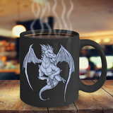 Dragon Mug, Dragon Gift, Smug Dragon Coffee Cup,