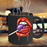 Lollipop Mug, Lollipop Gift, Lips Coffee Mug,