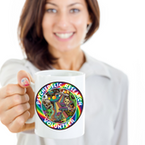 Psychedelic Coffee Mug, Psychedelic Gift, Hippie Coffee Mug