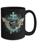 Flying Eyeball Coffee Mug, Gift Mug for Friend,