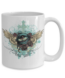 Flying Eyeball Coffee Mug, Gift Mug for Friend,